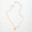 18K Gold Plated Oval Necklace