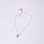 18K Goud Vergulde Hart Hanger Ketting Snake Chain of Bead Chain