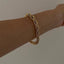 18K Gold Plated Wide Rope Chain Bracelet