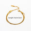 18K Gold Plated Three Layer Snake Chain Bracelet