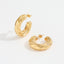 18K Gold Plated Twisted Hoop Earrings