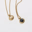 Collier Ajustable en Opale Agate Plaqué Or 18K