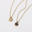 Collier Ajustable en Opale Agate Plaqué Or 18K