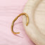 18K Gold Plated Wavy Cuff Bracelet