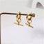 Gold-Plated Designer Stud Earrings