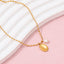 18K Gold Plated Oval Necklace