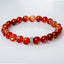 Elastische Kralenarmband van Red Stripe Agate - Versterkend en Stijlvol