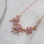 Necklace with Rose Dream Design Adorned with Pink Stones