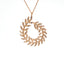 Zilveren ketting met baai design