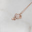 Luxe roségouden ketting met uniek zilveren hartdesign