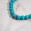 Turquoise Bead Bracelet, Stretchable