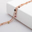 Elegant roségouden armband met gekleurde steentjes voor vrouwen