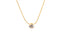 Collier en Zirconia en forme de cœur ajustable plaqué or 18K