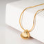 18K Gold Plated, Stainless Steel Necklace