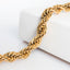 18K Gold Plated Wide Rope Chain Bracelet