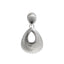 Boucles d'Oreilles Tendance en Acier Inoxydable Plaqué Argent 18K Forme Goutte