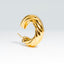 18K Gold Plated Twisted Hoop Earrings