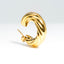 18K Gold Plated Twisted Hoop Earrings