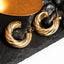 18K Gold Plated Twisted Hoop Earrings