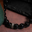 Black Stripe Agate Bead Bracelet Natural Stones Elastic