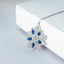 Necklace with Queen Star Design Adorned with Synthetic Sapphire