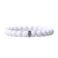 Matte White Jade Kralenarmband - Elastisch - Natuurstenen