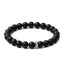 Matte Onyx Kralenarmband - Elastisch - Natuurstenen