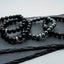 Black Agate Bead Bracelet Natural Stones Elastic