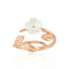 Roségouden Magnolia Verstelbare Ring - 925 Sterling Zilver