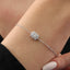 Zirkonium Armband met Rechthoekige Synthetische Diamant